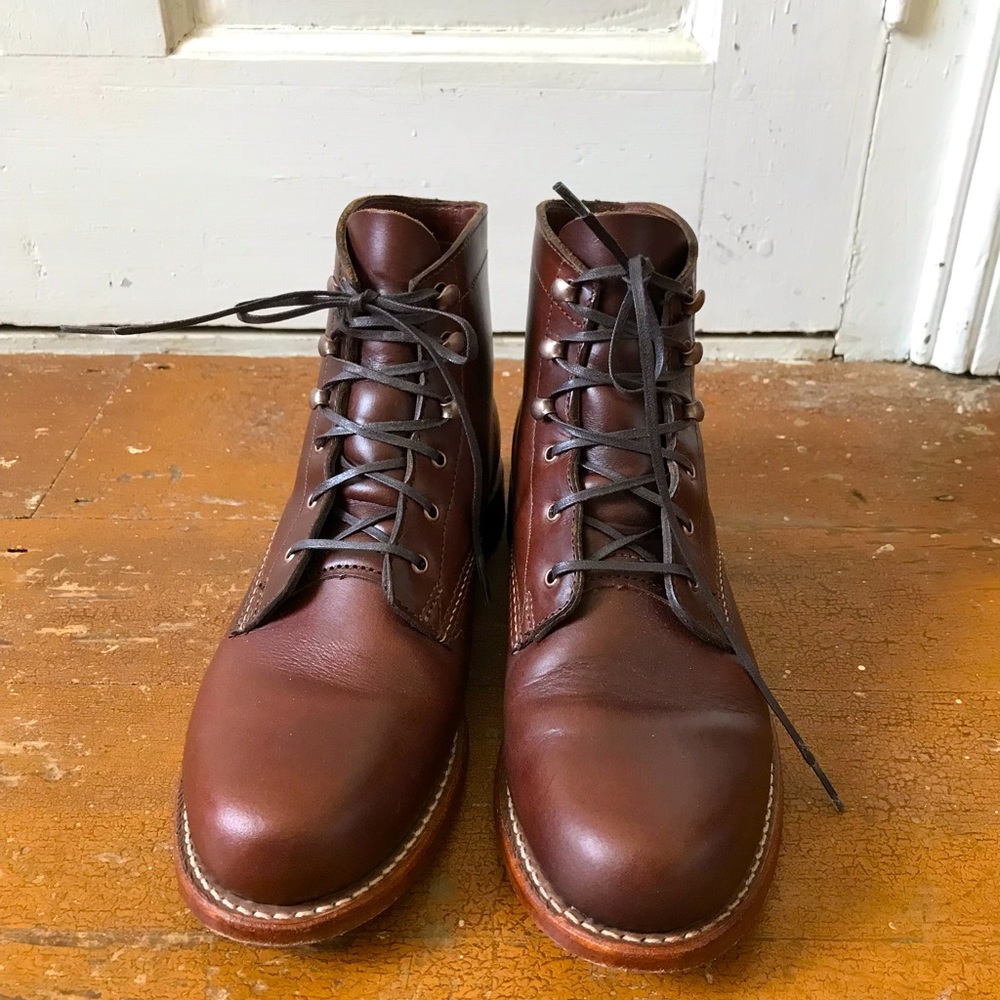 Wolverine 1000 Mile Plain Toe Boot like new